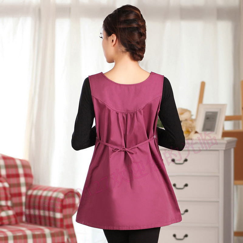 Tablier Anti‑Ondes Grossesse QALIONA™ – Protection EMF pour Future Maman & Bébé