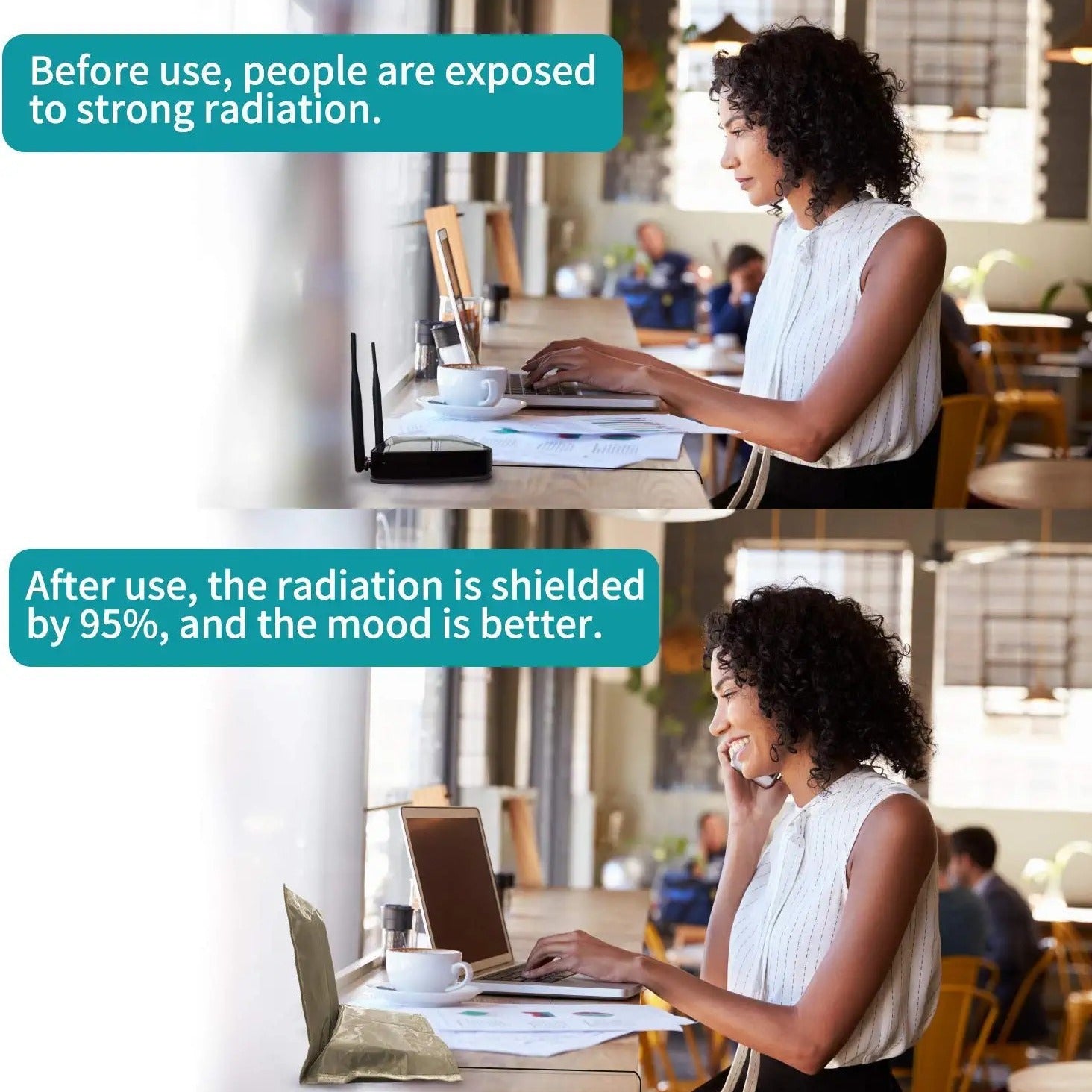 Boîtier Anti‑Radiation QALIONA™ – Coffre de Protection pour Box Internet & Routeur